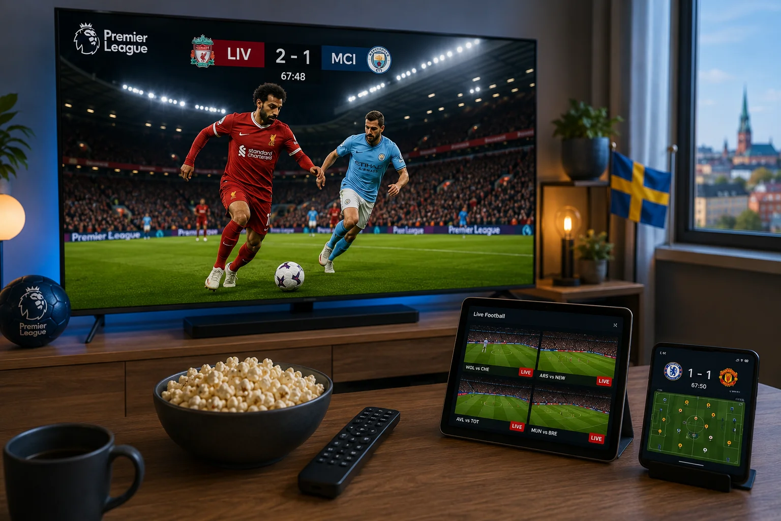 Best IPTV Services to Watch Premier League in Sweden