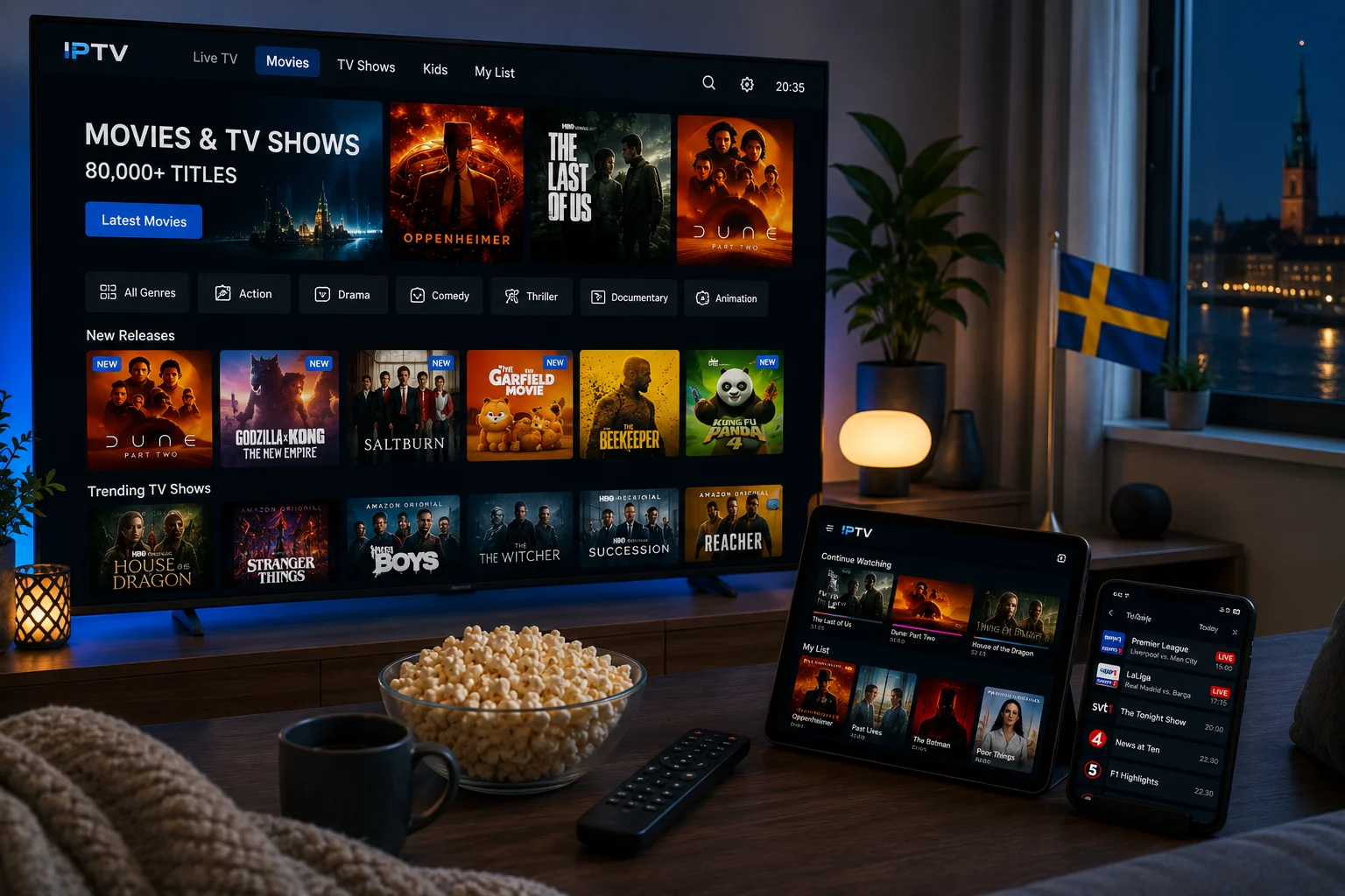 Best IPTV for Movies and TV Shows in Sweden